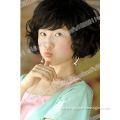 Short Cute BOBO Black Kanekalon hair wig WA90